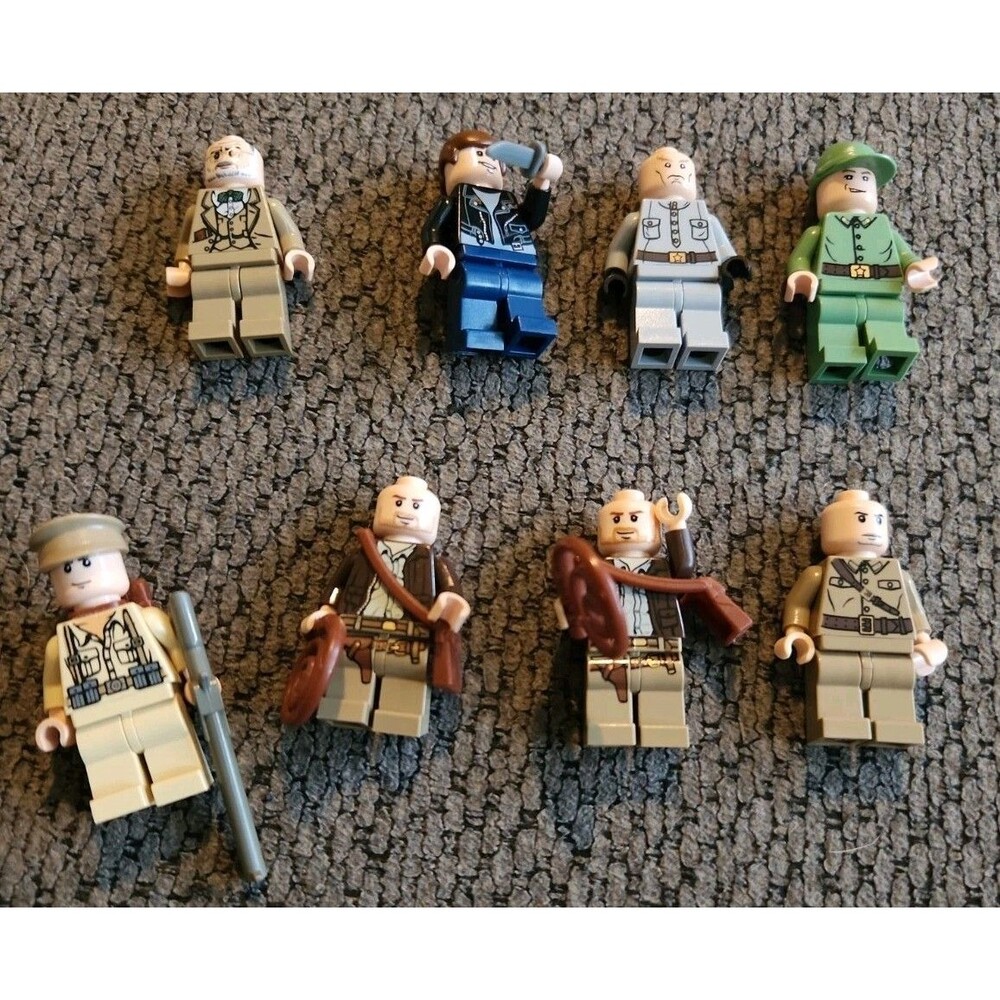Lego Indiana Jones Minifigures Lot Of 10 Colonel Dovchenko Harry Sr Mutt William
